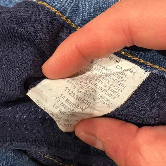 5/$25 Lee Denim Mini Skirt in Medium Blue - Picture 3 of 3